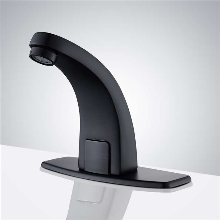 Fontana Melo Automatic Commercial Sensor Matte Black Commercial Faucet